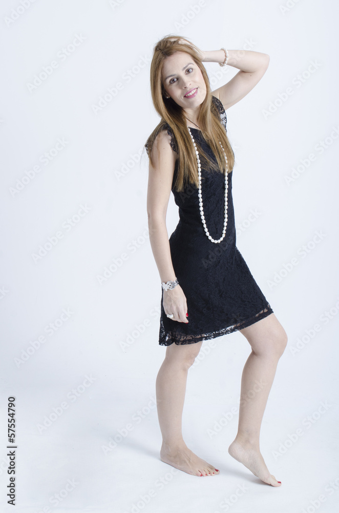 Naklejka premium real middle aged pretty woman