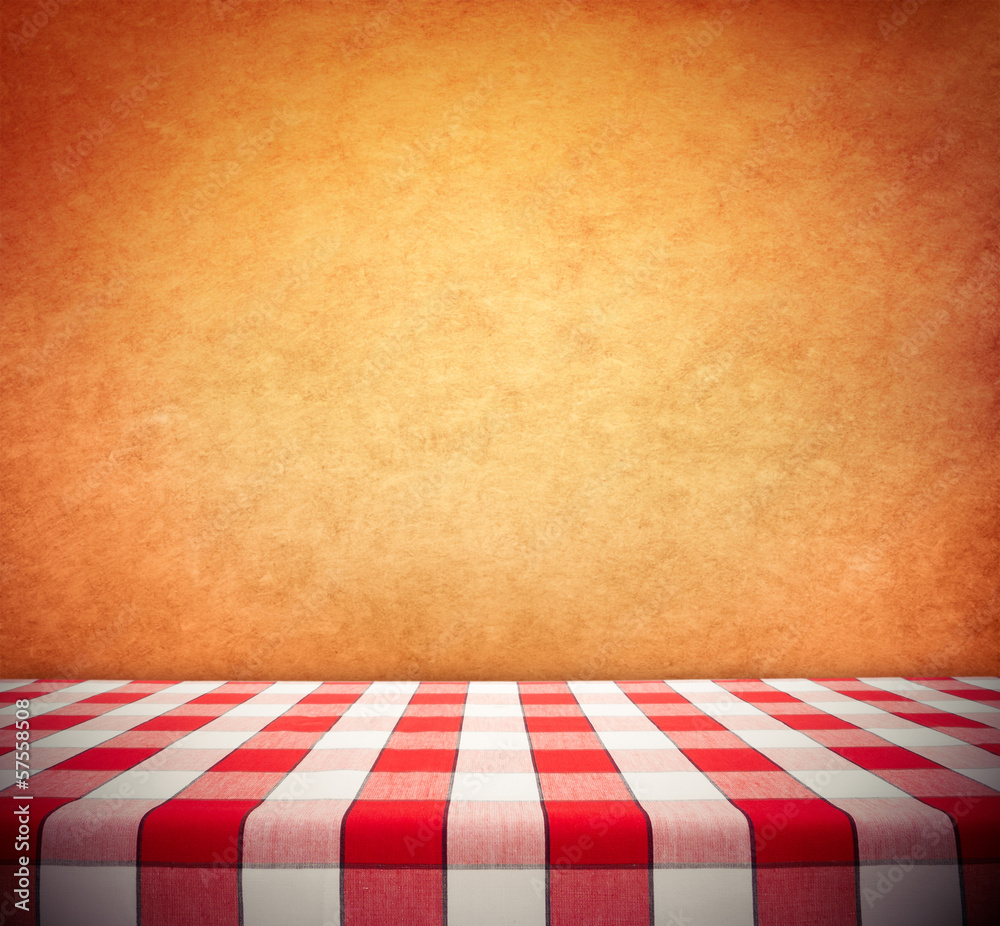 Tablecloth on Wall