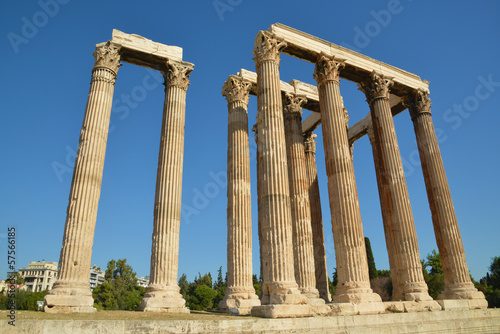 The Temple of Olympian Zeus Athens Greece