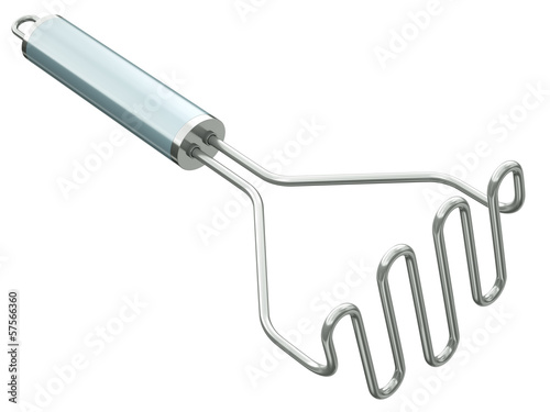 Potato masher isolated on a white background photo