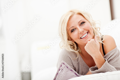 Portrait of beautiful smiling woman