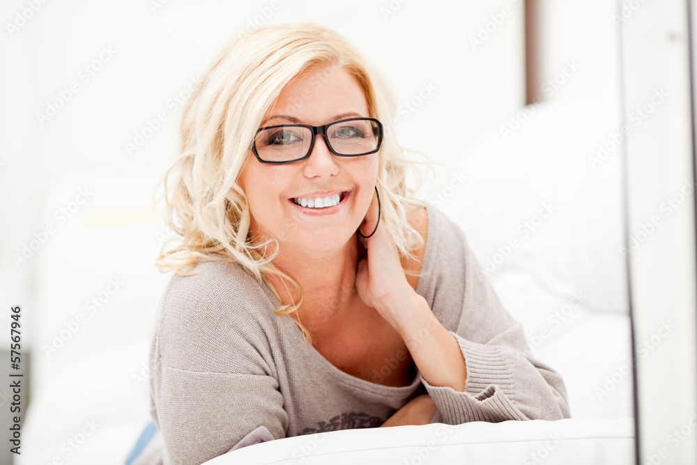 Portrait of beautiful smiling woman Portrait of beautiful smiling woman