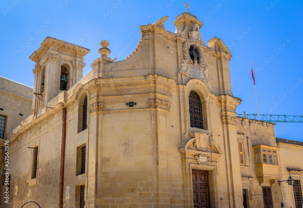 The Church of Our Lady of Victory in Valletta