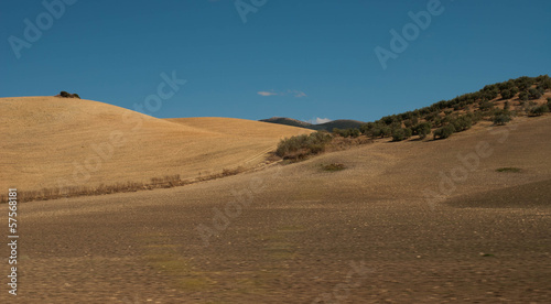 Spanish landscape outside Olvera  Spain