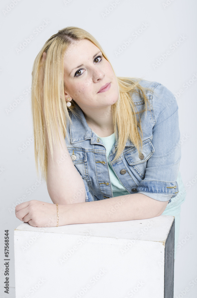 Fototapeta premium real young cute woman