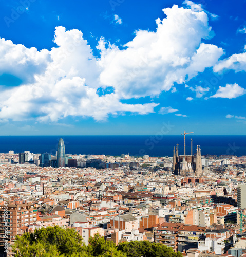 Photography Cityscape of Barcelona. Spain.