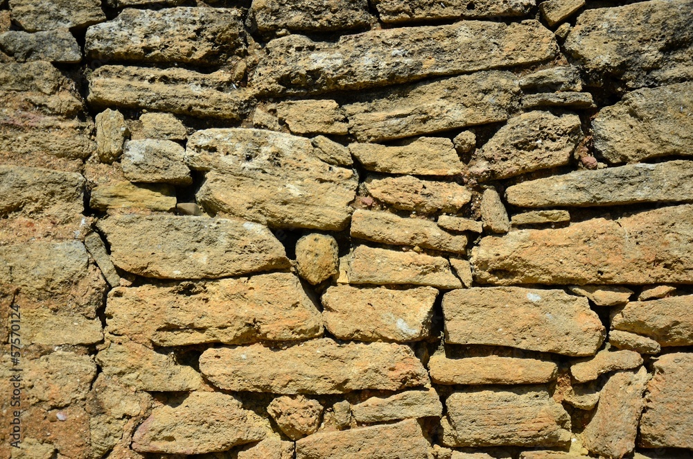 Fototapeta premium MUR PROVENCAL EN PIERRES SECHES