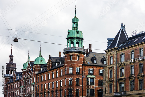 Historical buildings in center of Copenhagen