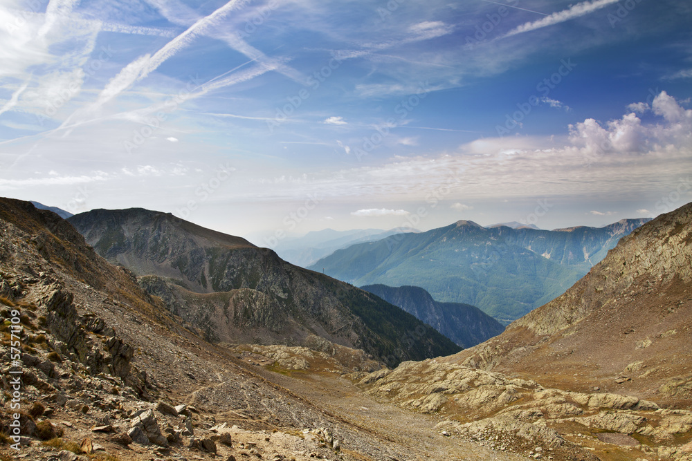 The tour of Lausfer,  the Italian Alps, Italy