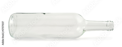 Glass bottle isolated