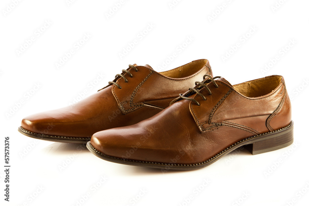classic man's shoes isolated on white background classic man's shoes isolated on white background
