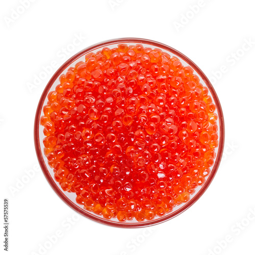 Tasty red caviar