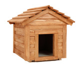 small wooden dog's house
