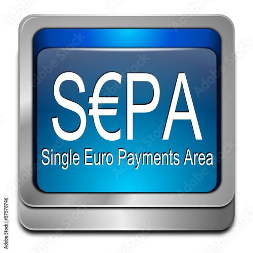SEPA - Single Euro Payments Area - Button