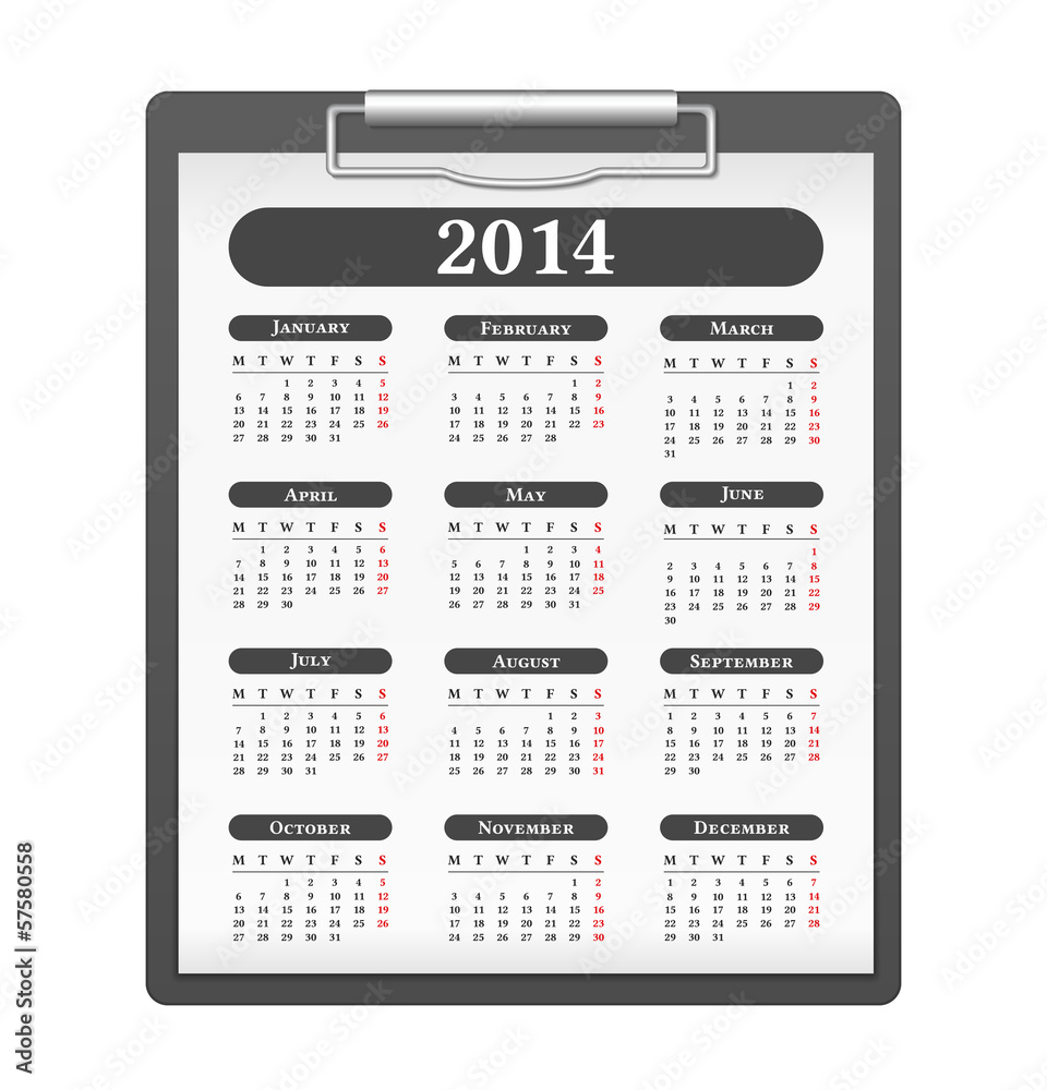 2014 Calendar 2014 Calendar