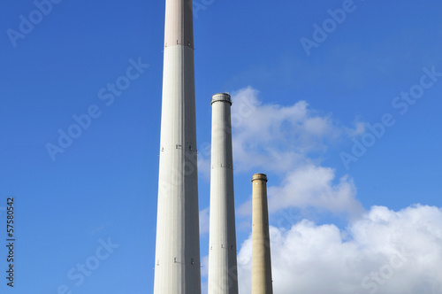 Power station chimney