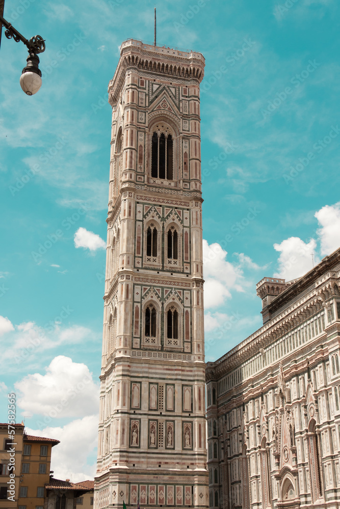The famous landmark Campanile di Giotto