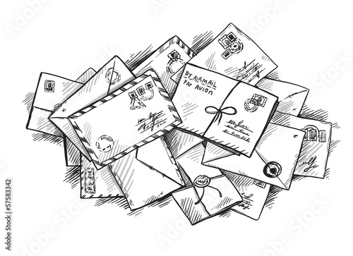 Pile of letters