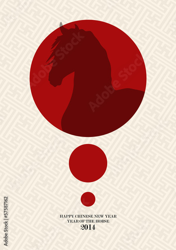 Chinese new year of the Horse EPS10 vector file.