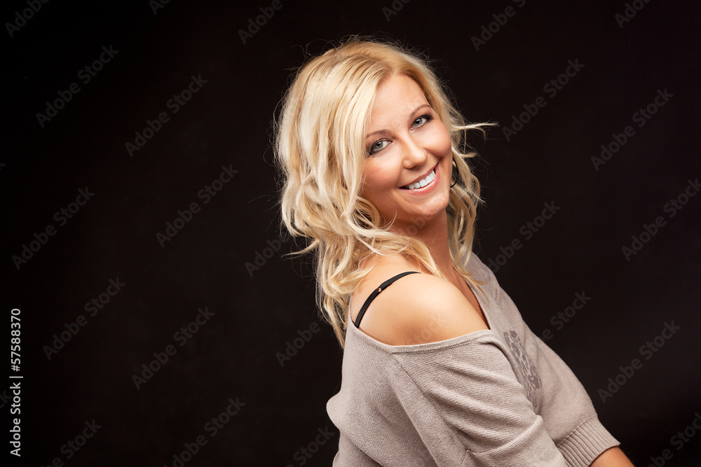 Fototapeta premium close up portrait of beautiful young model