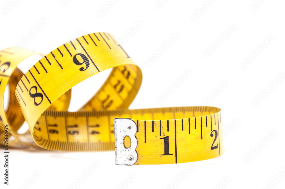 Yellow White Tailor Tape Measure To Take Measurements And Measure Stock  Photo, Picture and Royalty Free Image. Image 58282966.