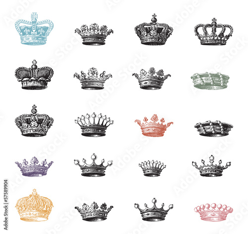 Set of ancient crowns