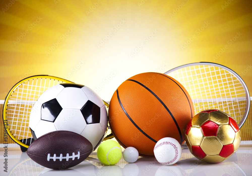 Four Sport, a lot of balls and stuff Four Sport, a lot of balls and stuff