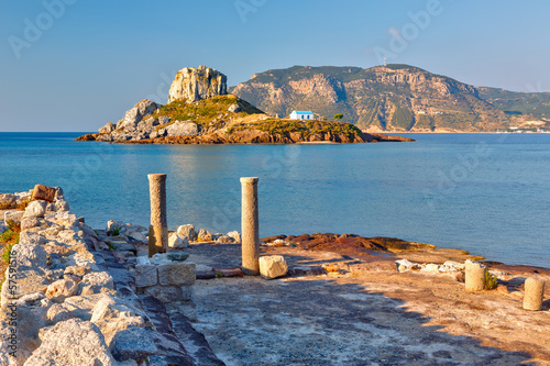 Ancient ruins on Kos, Greece photo
