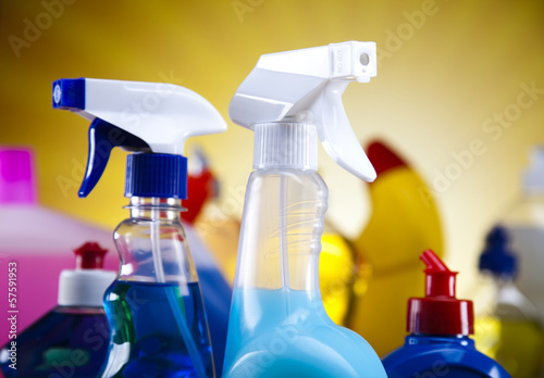 Variety of cleaning products