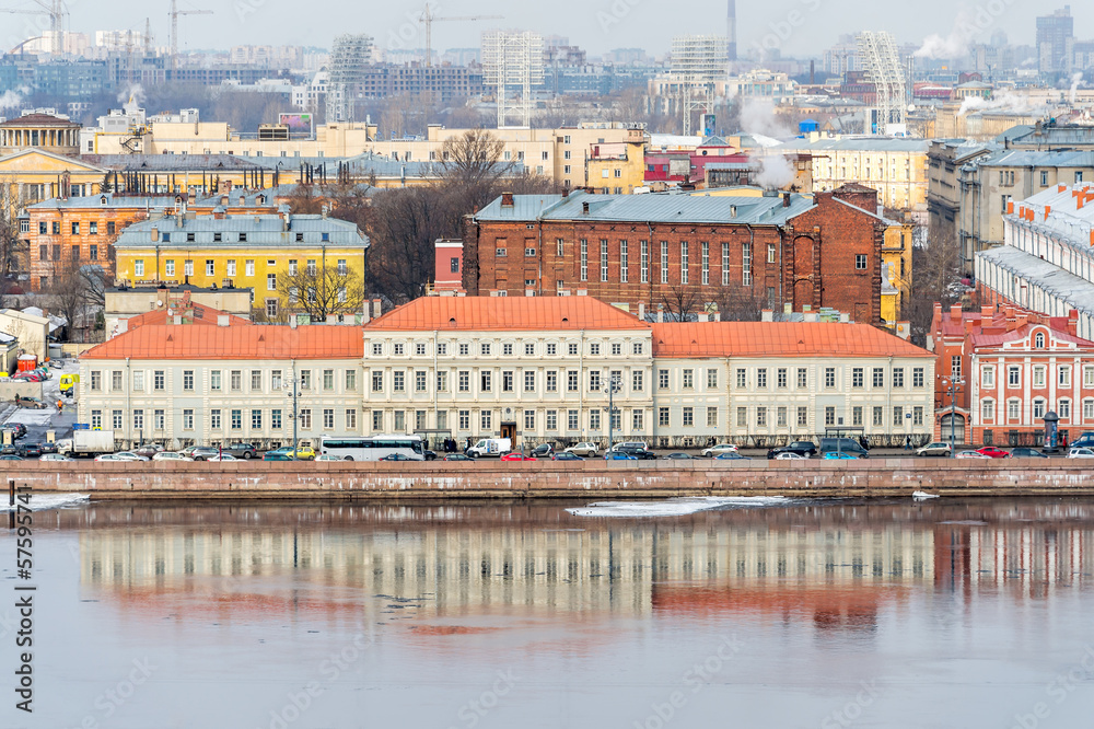Cityscape of St. Petersburg in Russia