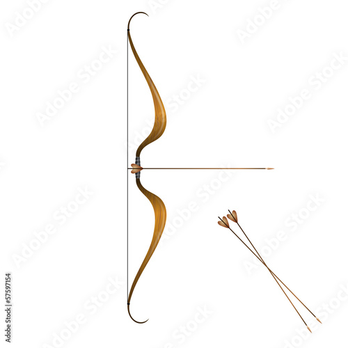 Vintage bow and arrows