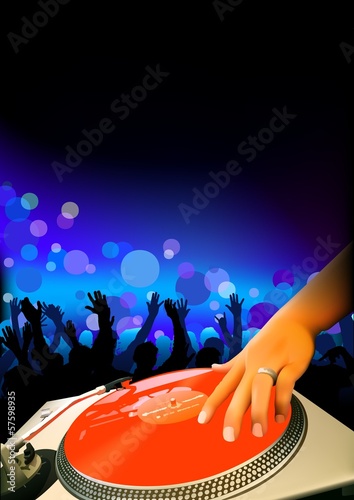DJ And Audience - Dance Par...