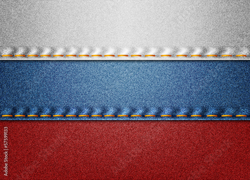 Denim Russia flag