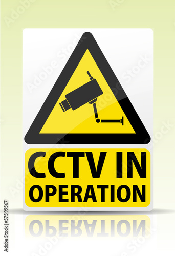 CCTV in operation sign