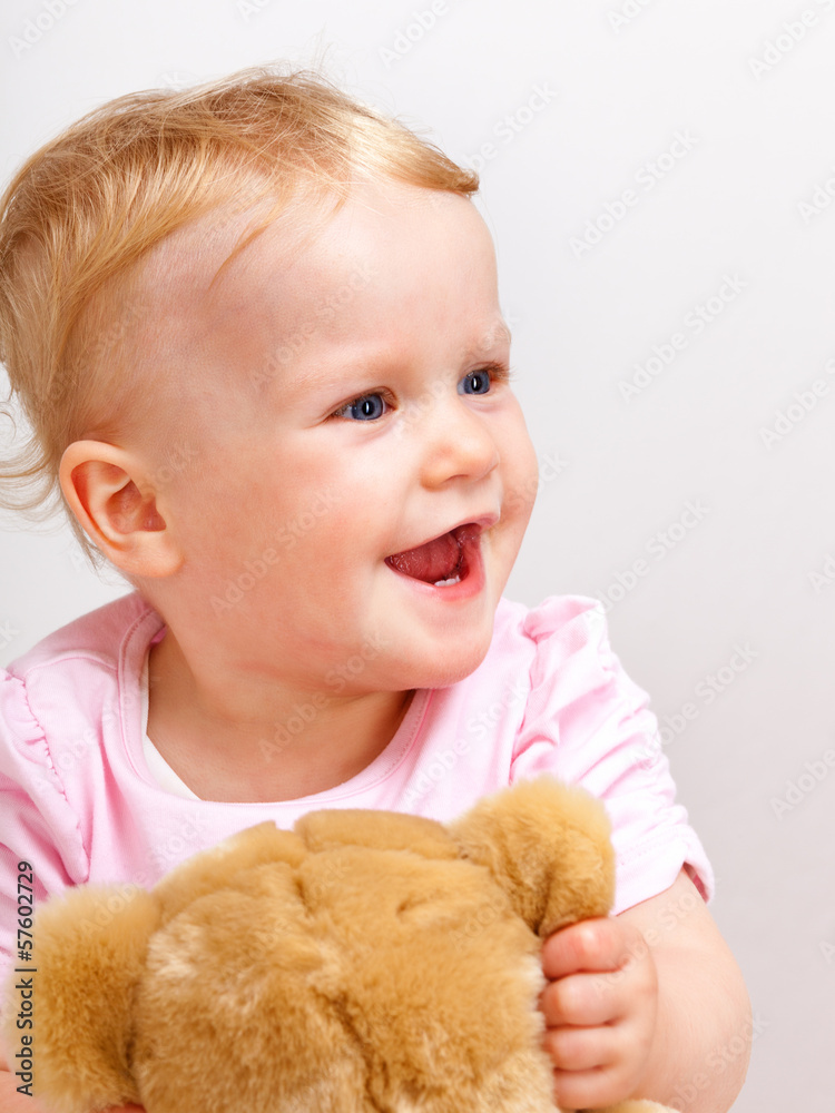 Cheerful toddler portrait Cheerful toddler portrait