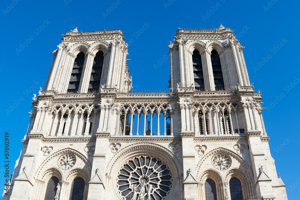 Towers of Notre Dame cathedral, Paris.