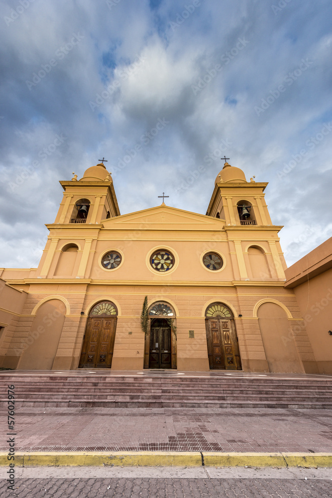Church in Cafayate in Salta Argentina.