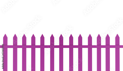 Pink fence old concept rendered