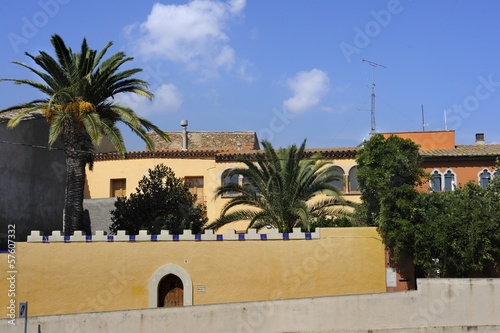 town of Castelllo d'Empuries, Spain photo