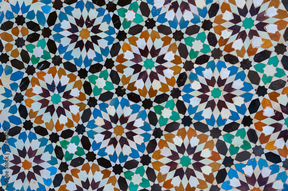 moroccan vintage tile background