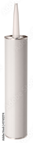 Clean cealant or glue tube for design presentation.