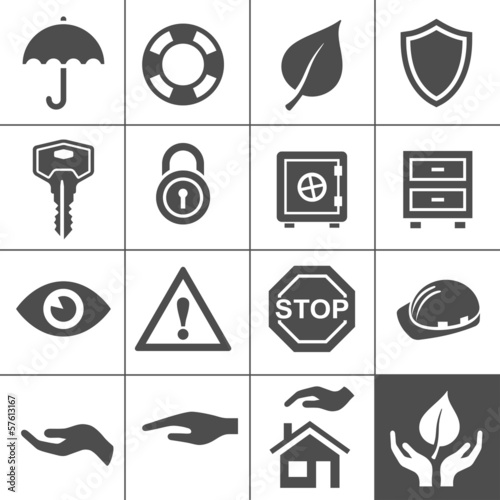 Protection icons. Simplus series