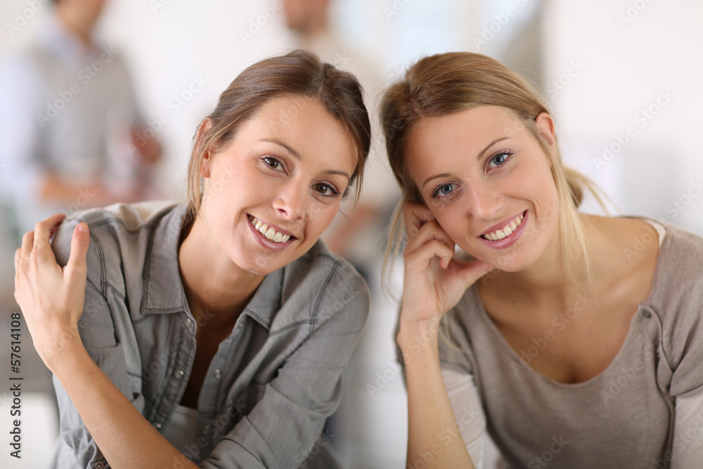Portrait of working girls in office Portrait of working girls in office