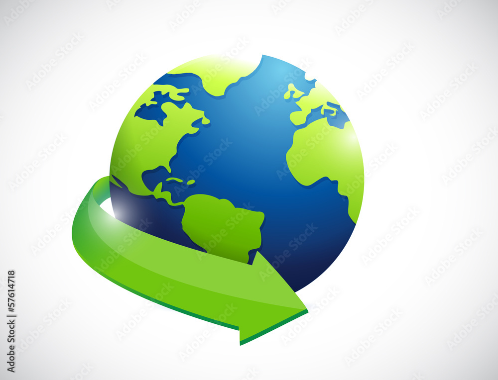 Naklejka premium globe. international concept illustration design