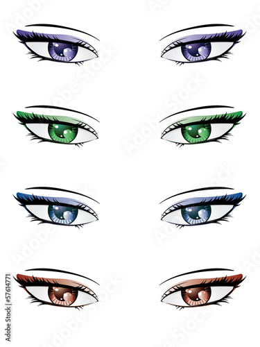 Anime style eyes
