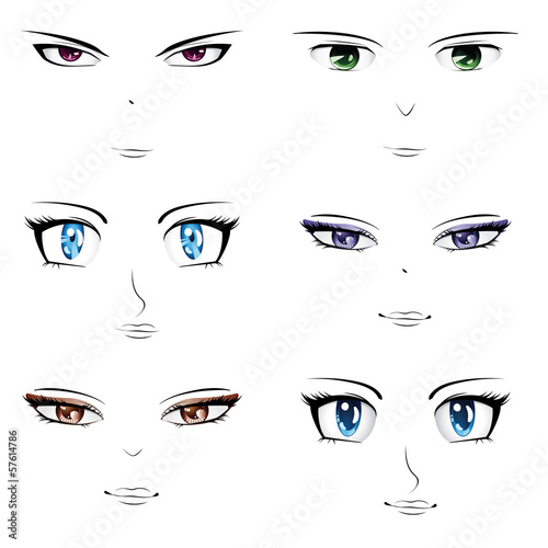 Anime faces