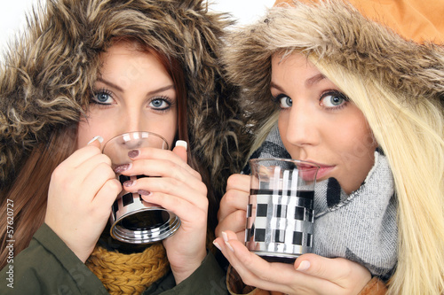 Foto Glühwein trinken