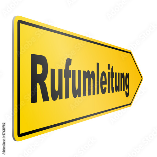 verkehrszeichen pfeil rufumleitung I
