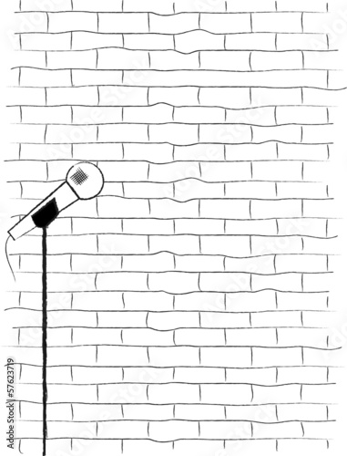 Karaoke Poster Sketch.