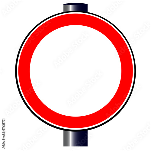 Blank Traffic Sign